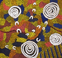 Click to view 'Cockatoo Tjukurrpa' by Desmond Impu Tjapaltjarri